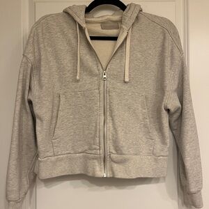 Everlane Grey Organic Cotton Hoodie with Pockets